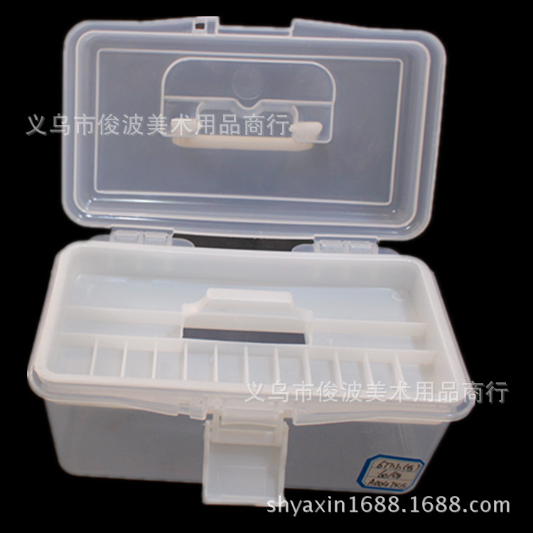 F-677 non-toxic small transparent toolbox of drug storage box F-677 non-toxic small transparent toolbox of drug storage box