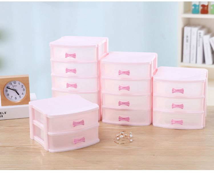Factory Direct Sales Multifunctional Ornament Storage Box Drug Class Storage Box Transparent Cosmetics Storage Cabinet