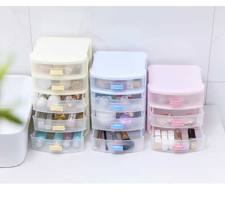 Factory Direct Sales Multifunctional Ornament Storage Box Drug Class Storage Box Transparent Cosmetics Storage Cabinet
