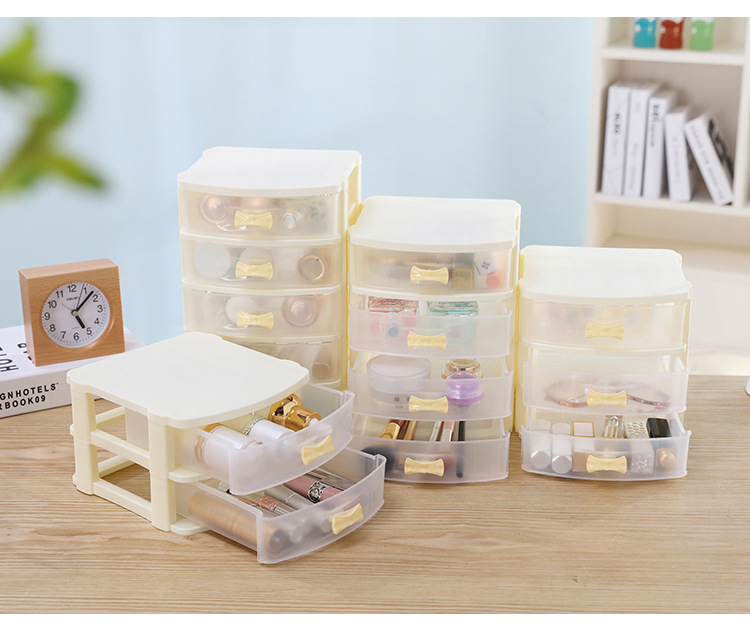 Factory Direct Sales Multifunctional Ornament Storage Box Drug Class Storage Box Transparent Cosmetics Storage Cabinet