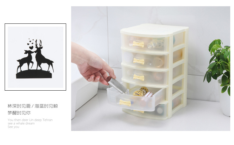 Factory Direct Sales Multifunctional Ornament Storage Box Drug Class Storage Box Transparent Cosmetics Storage Cabinet