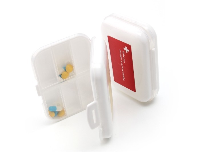 SDLP Portable Small Medicine Box 8-Cell Drug Storage Box Sealed Pill Box Travel Kit Mini 11136 a Week