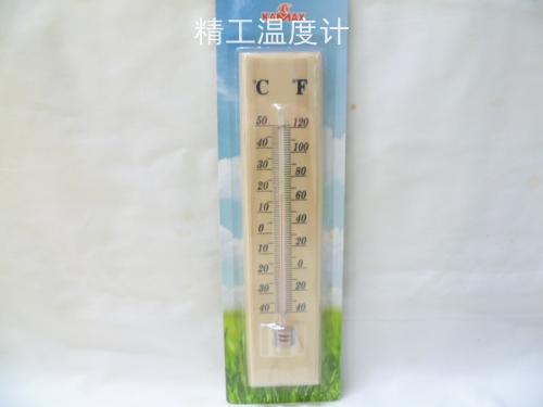 Wood thermometer manufacturers selling indoor wood glass thermometer hygrometer is high