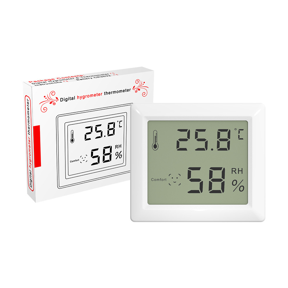 New Ultra-Thin Electronic Hygrometer Wet and Dry Children's Room Wall Hanging Temperature & Humidity Meter