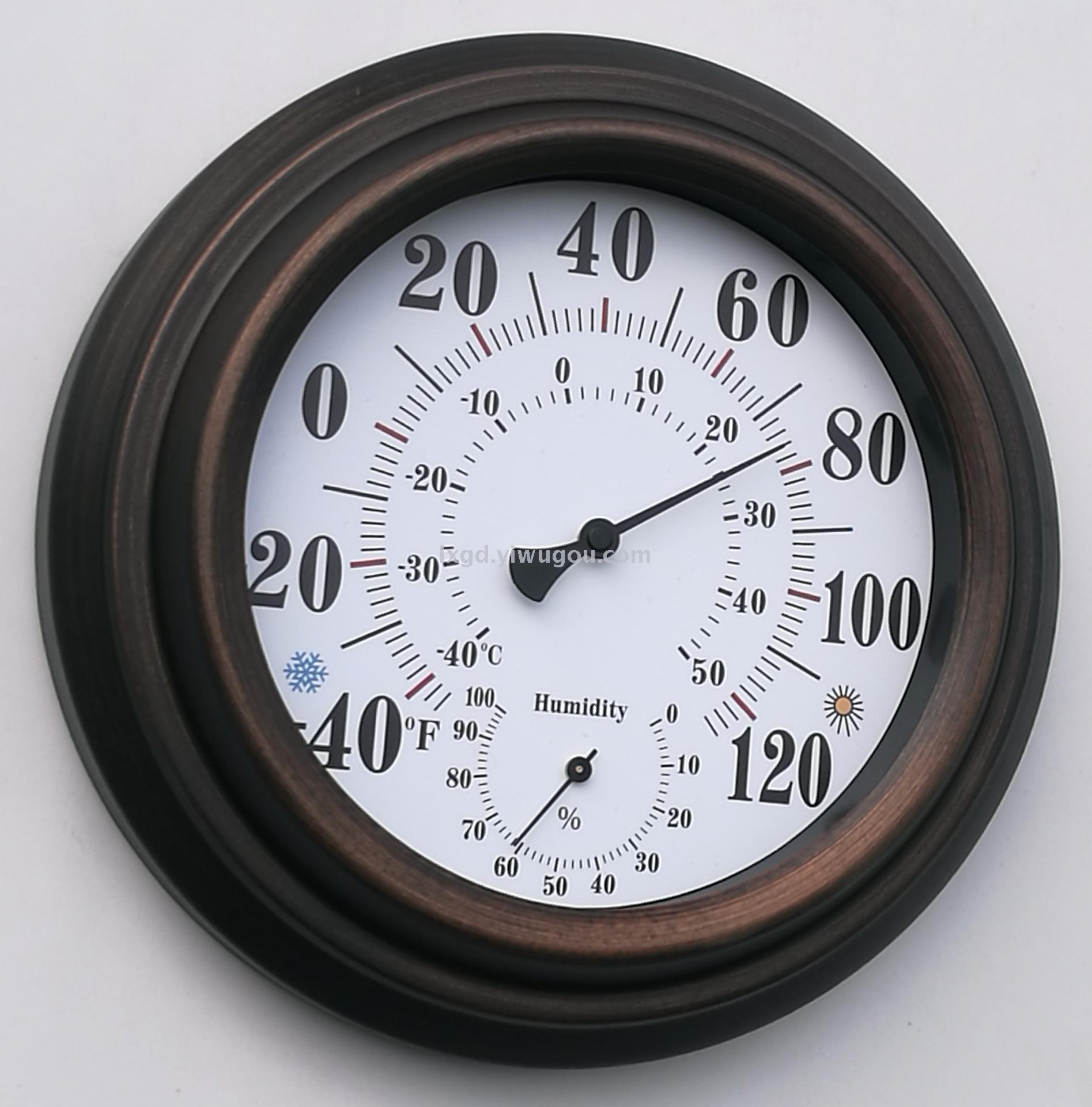 Th9200br 20cm-Antique Paint Iron Shell Hygrometer (American Dial) Hanging Pointer Type Th9200br 20cm-Antique Paint Iron Shell Hygrometer (American Dial) Hanging Pointer Type