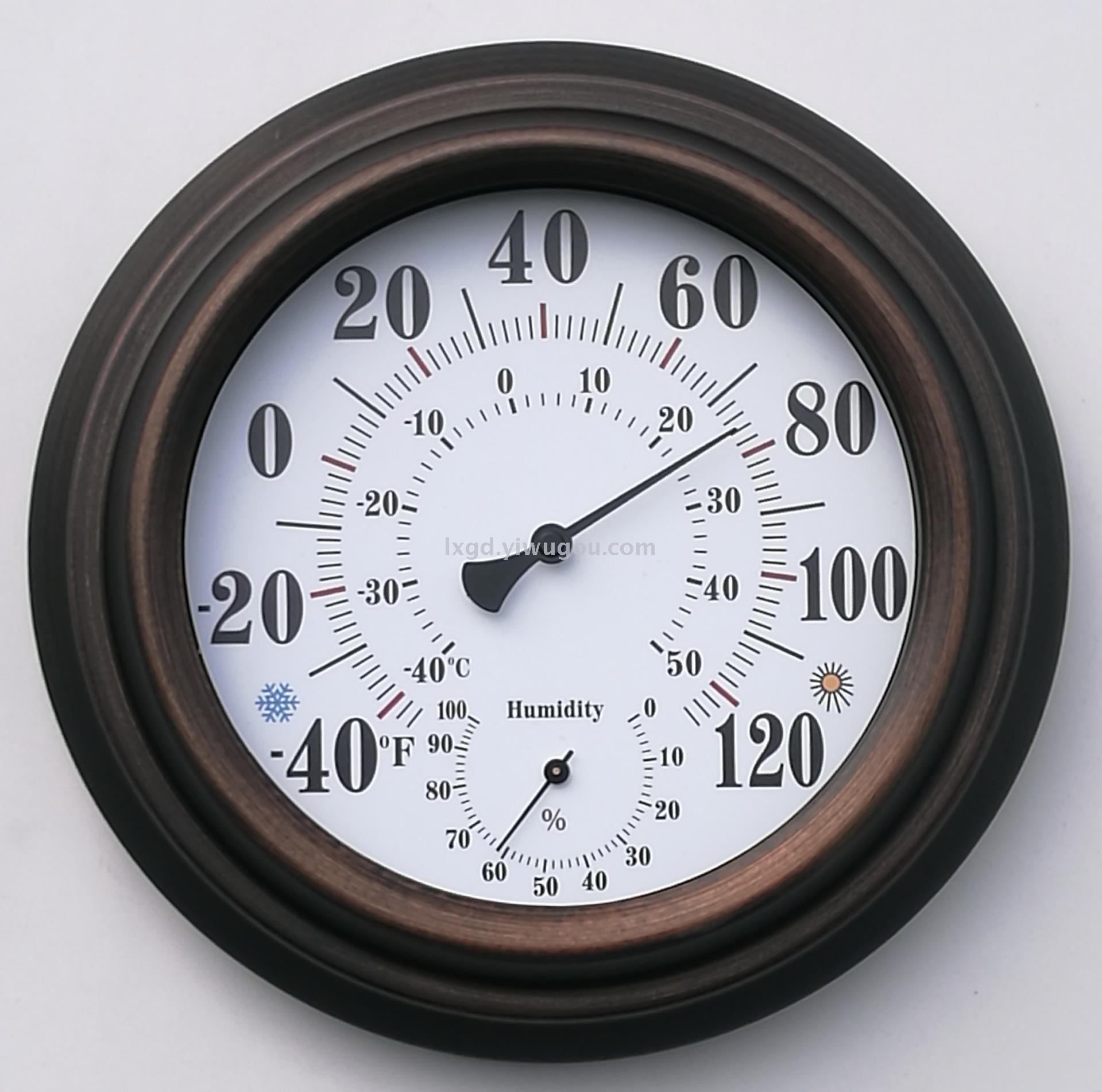 Th9200br 20cm-Antique Paint Iron Shell Hygrometer (American Dial) Hanging Pointer Type Th9200br 20cm-Antique Paint Iron Shell Hygrometer (American Dial) Hanging Pointer Type