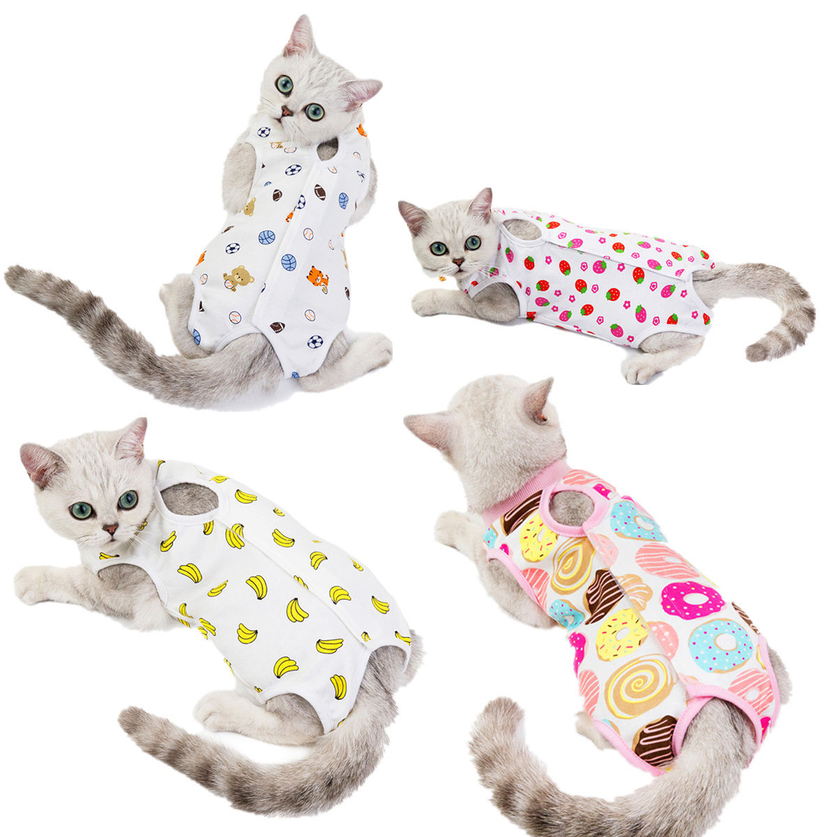 Clothes Cat Postpartum Clothes Spring and Summer New Cat Surgical Clothes AntiLicking and Weaning Clothes Cotton Whole