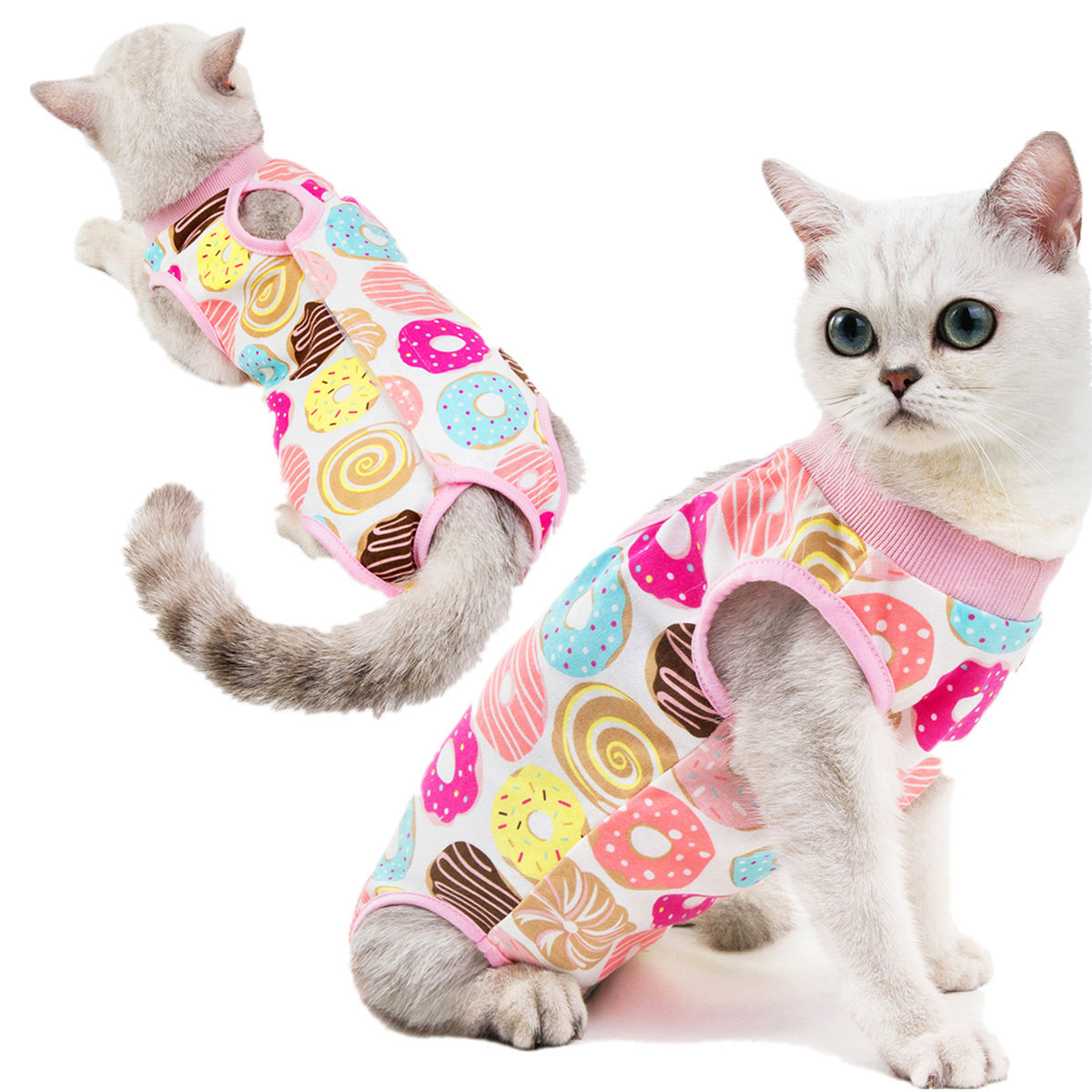 Clothes Cat Postpartum Clothes Spring and Summer New Cat Surgical Clothes AntiLicking and Weaning Clothes Cotton Whole