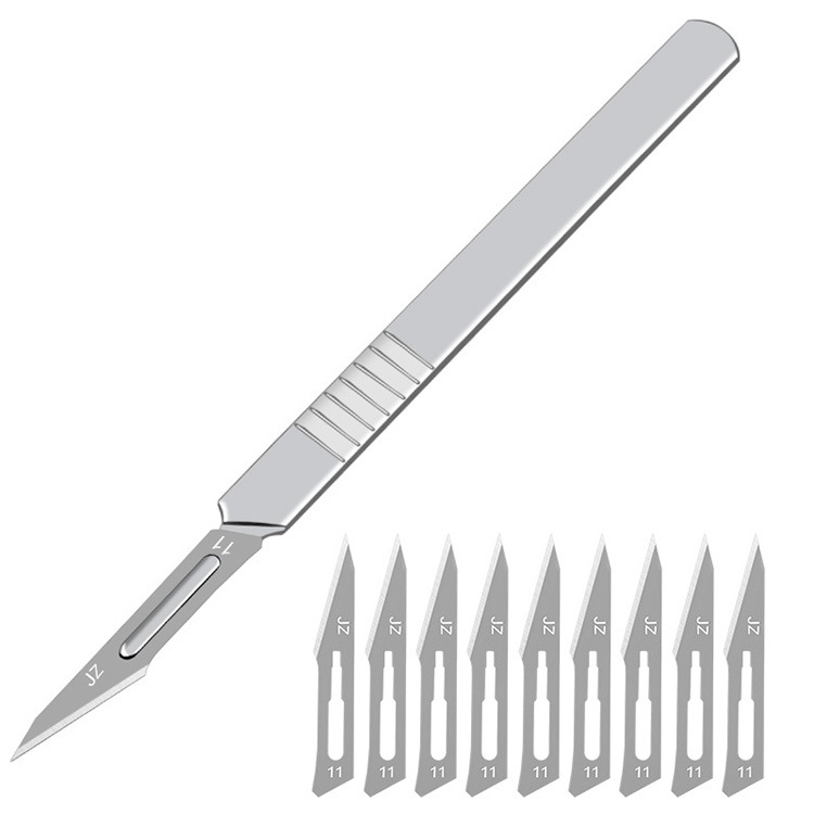 Industrial Surgical Blade Tool Steel Scalpel Handle No. 11 No. 23 Blade Mobile Phone Repair and Disassembly Auxiliary