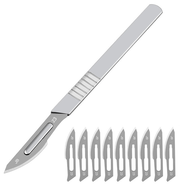 Industrial Surgical Blade Tool Steel Scalpel Handle No. 11 No. 23 Blade Mobile Phone Repair and Disassembly Auxiliary