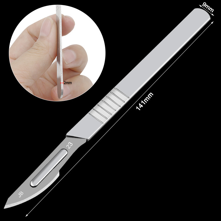 Industrial Surgical Blade Tool Steel Scalpel Handle No. 11 No. 23 Blade Mobile Phone Repair and Disassembly Auxiliary