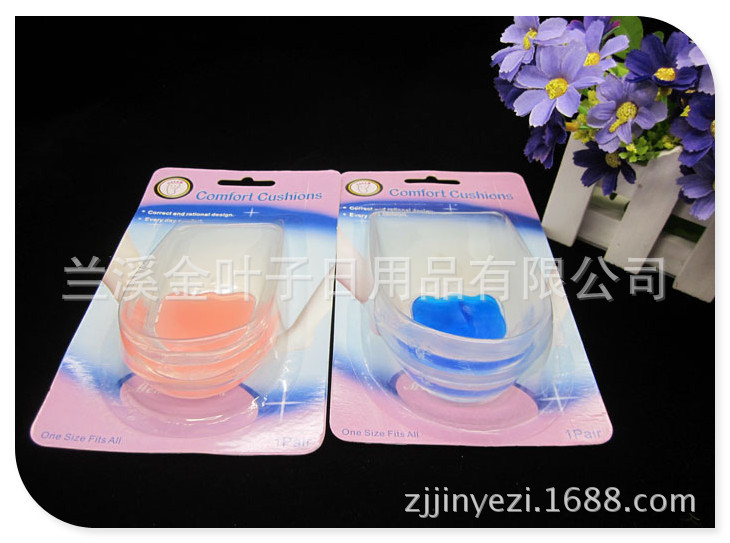 Foreign trade silica gel transparent invisible heel pad thickened heel pad comfortable Praise