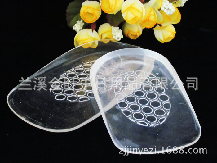 Gold leaf invisible transparent soles to protect new silicone heel pad Saddle (female)