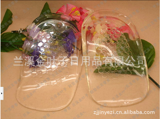 Gold leaf invisible transparent soles to protect new silicone heel pad Saddle (female)