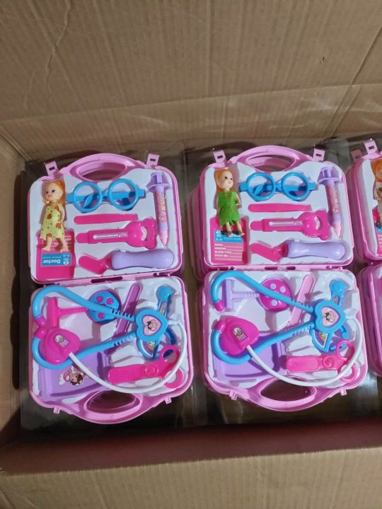 Simulation medical kit 2 color mixed pack 11 pieces of luggage medical kit kit Simulation medical kit 2 color mixed pack 11 pieces of luggage medical kit kit