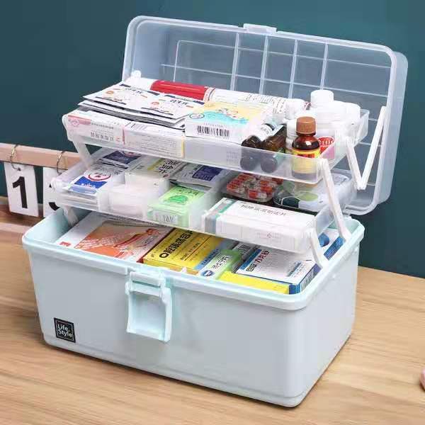 Medical kit a portable Medical kit for multilayer and large-capacity household Medical first aid medicines