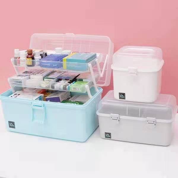 Medical kit a portable Medical kit for multilayer and large-capacity household Medical first aid medicines