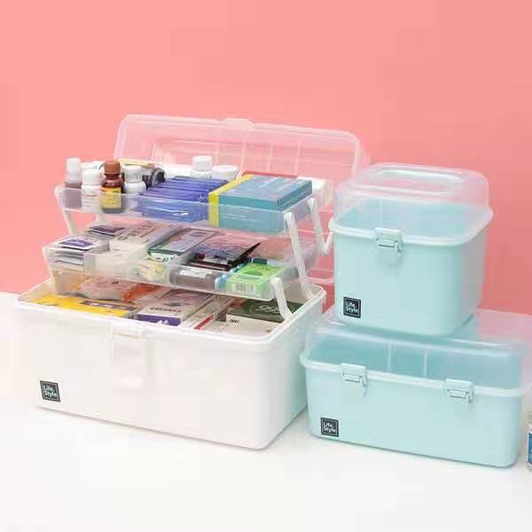 Medical kit a portable Medical kit for multilayer and large-capacity household Medical first aid medicines