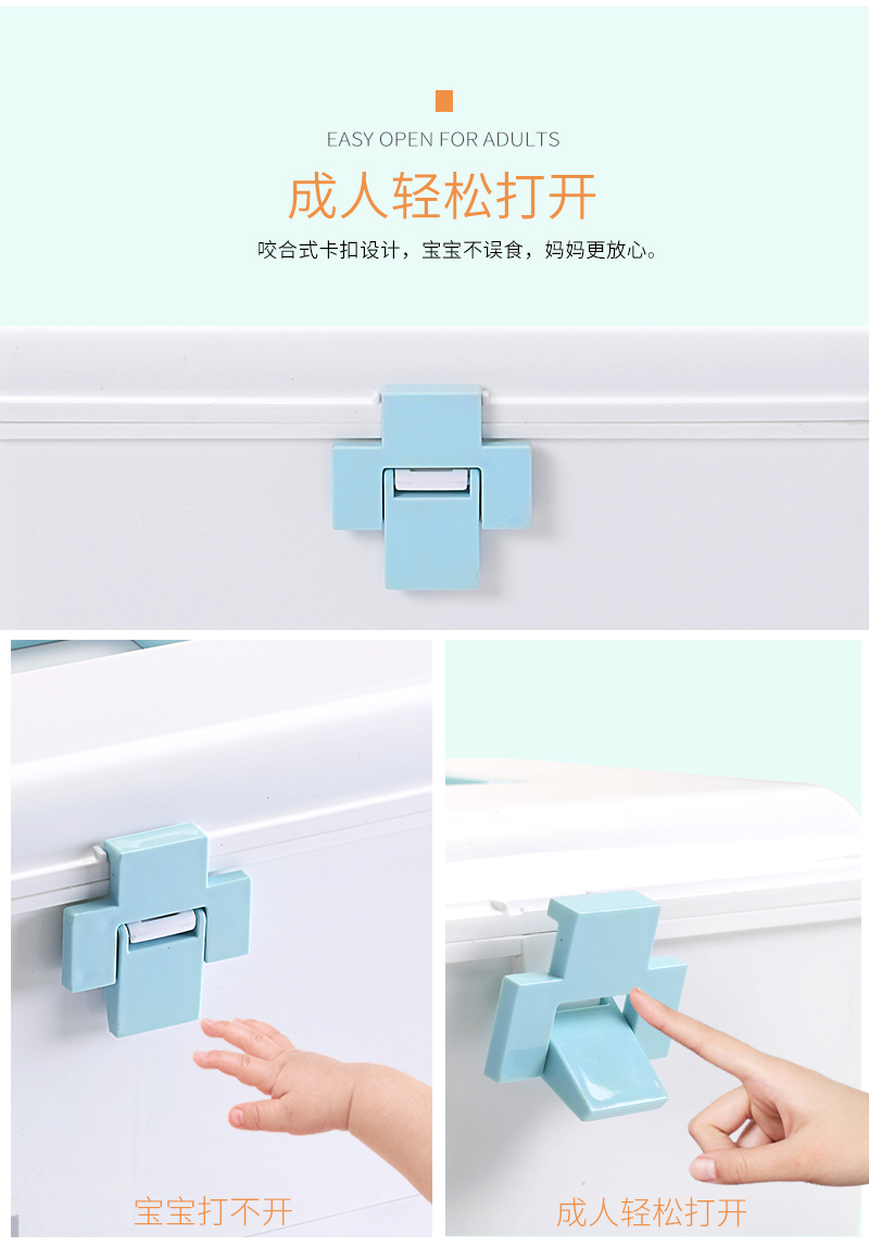 Plastic medicine cabinet large family first aid kit medical kit portable medicine cabinet medical kit Plastic medicine cabinet large family first aid kit medical kit portable medicine cabinet medical kit