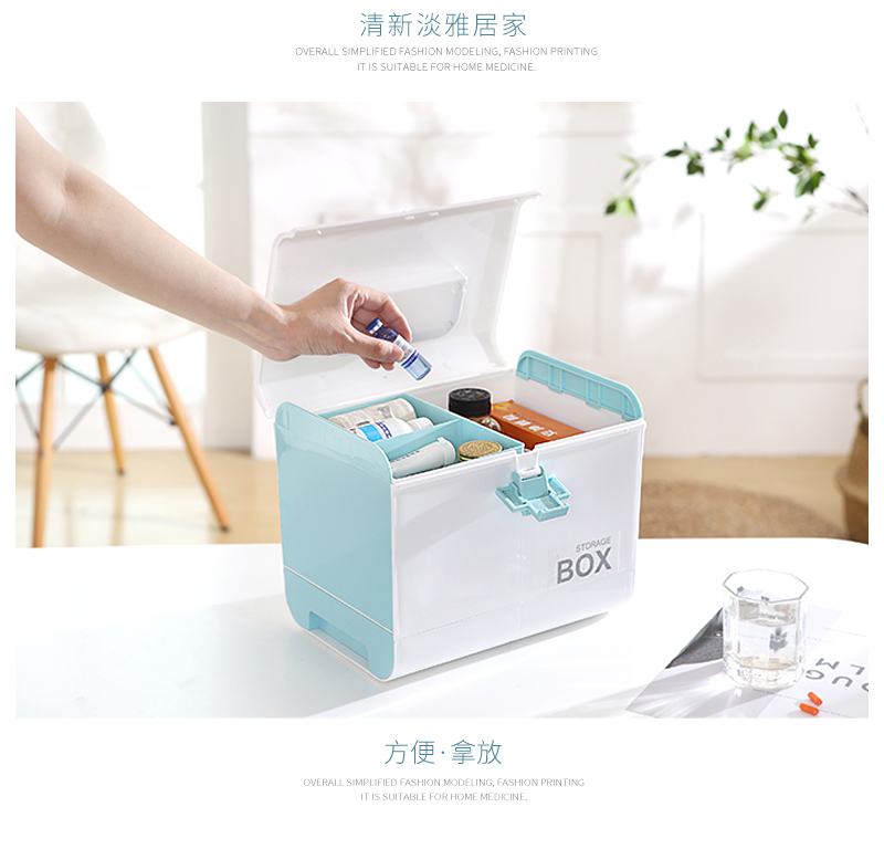 Plastic medicine cabinet large family first aid kit medical kit portable medicine cabinet medical kit Plastic medicine cabinet large family first aid kit medical kit portable medicine cabinet medical kit