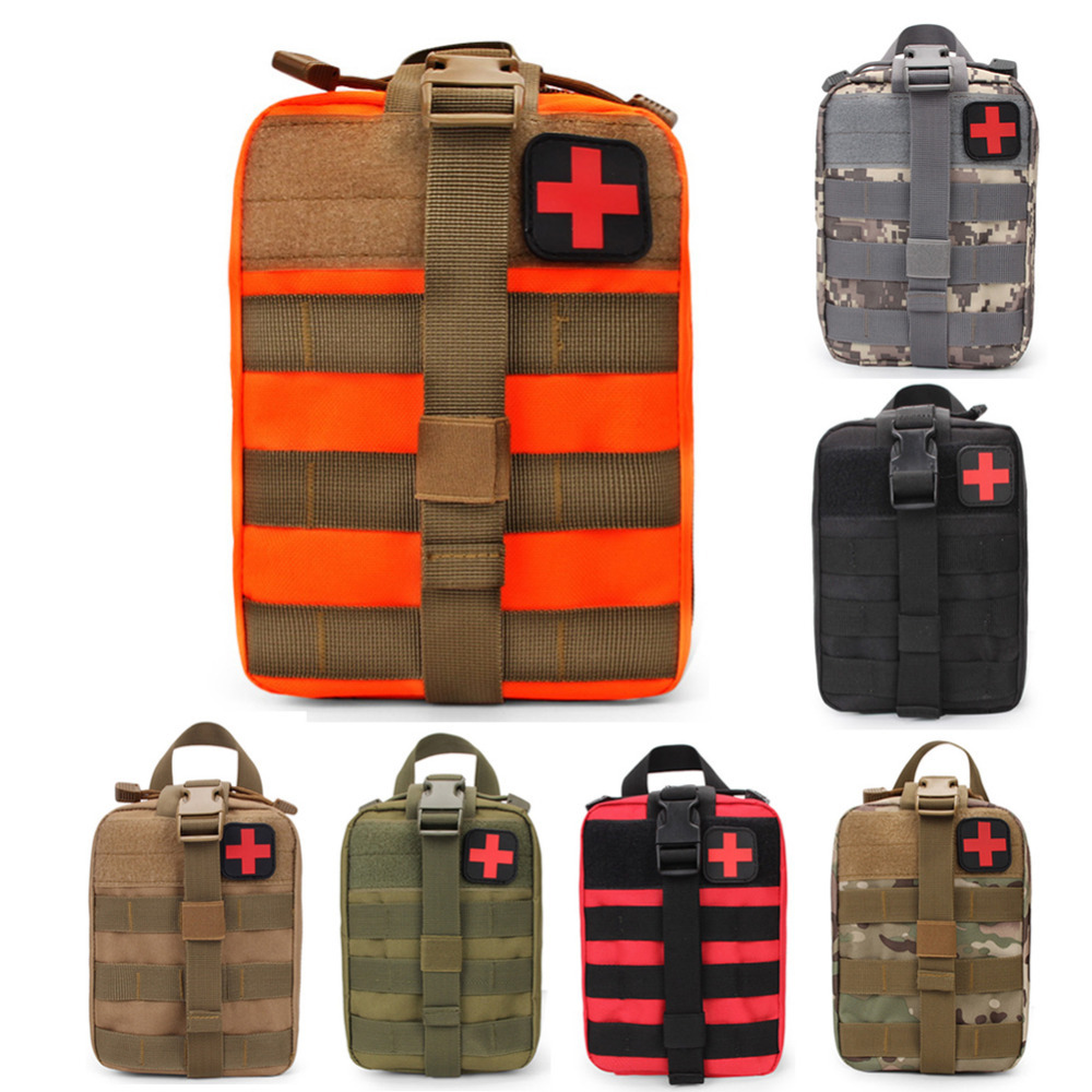 Outdoor Tactical Medical Kit Tactical Camouflage Mollo Red Cross Medical Kit First Aid Kit Field Survival Kit