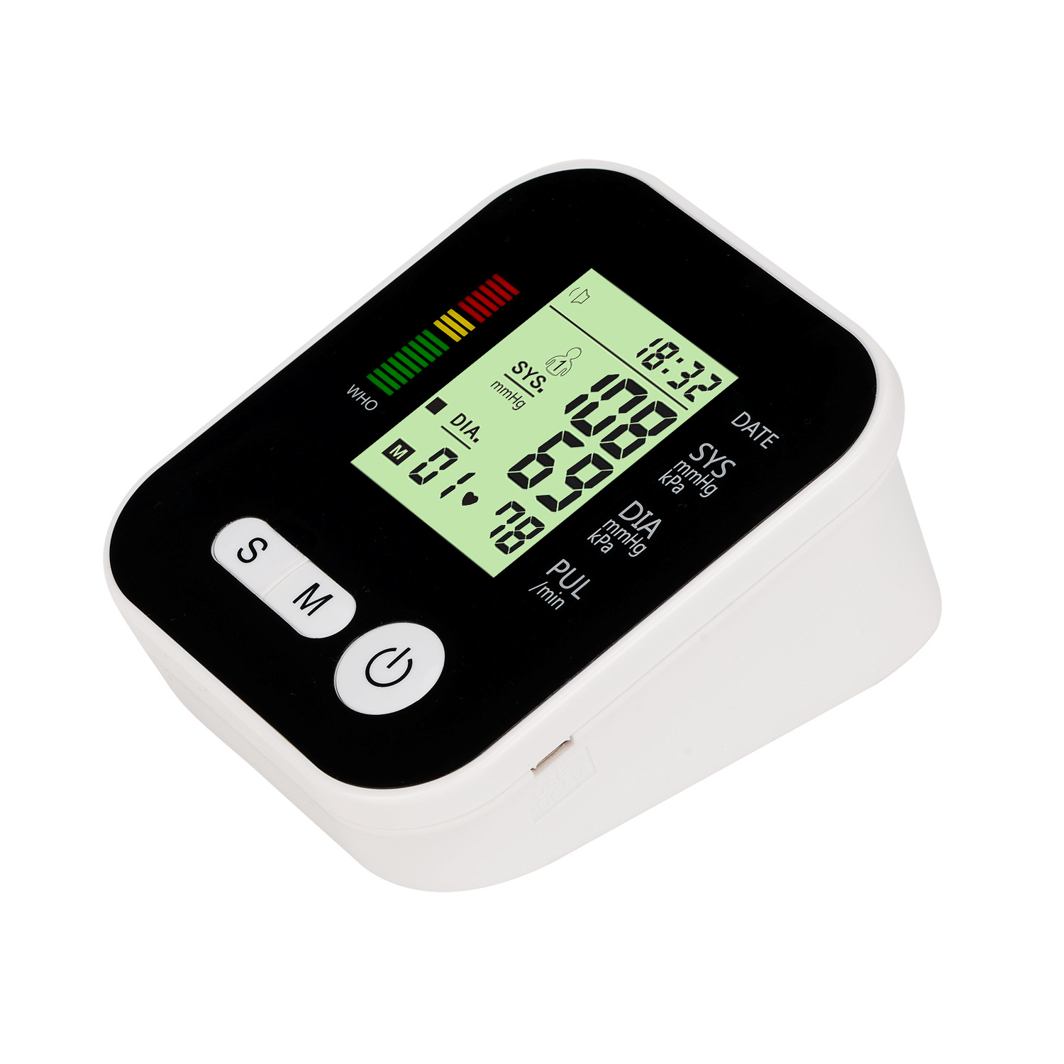 Sphygmomanometer 2019 Electronic Blood Pressure Meter Arm Blood Pressure Meter Lithium Battery Three-Color 