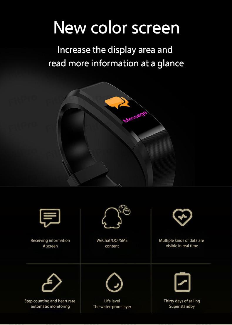 Sport Bracelet Waterproof Heart Rate Blood Oxygen Adult Blood Pressure Electronic Bracelet Monitoring Customization Sport Bracelet Waterproof Heart Rate Blood Oxygen Adult Blood Pressure Electronic Bracelet Monitoring Customization