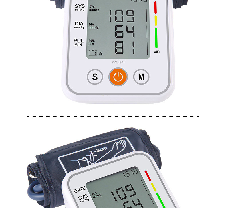 Electronic Sphygmomanometer Large Screen Arm Type Chinese and English Voice Blood Pressure Measuring Instrument Electronic Sphygmomanometer Large Screen Arm Type Chinese and English Voice Blood Pressure Measuring Instrument