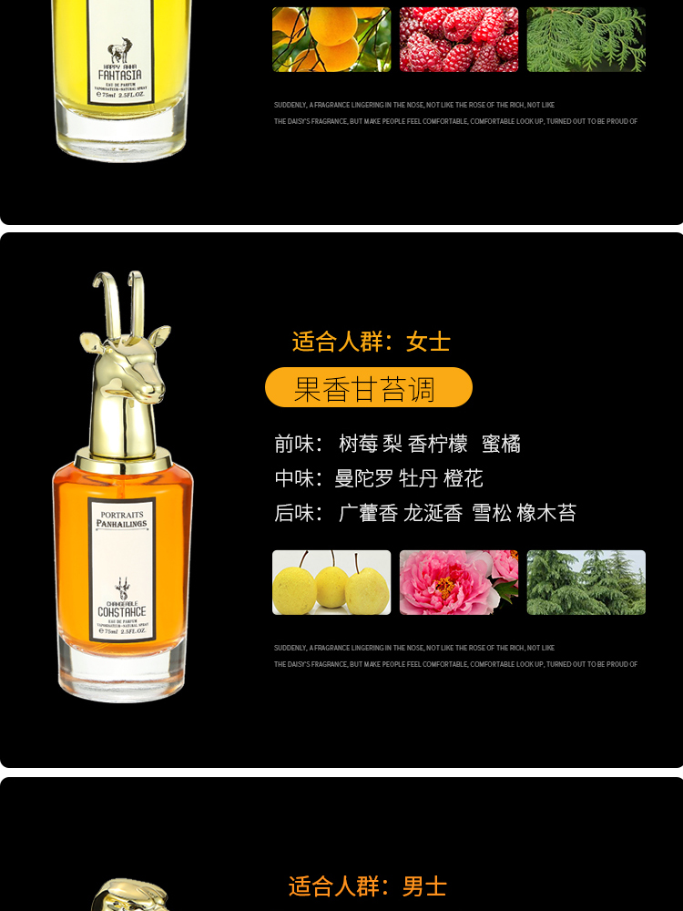Beast Head Portrait Perfume the Tragedy of Lord George Countess Rose Ruthless Helen Cross-Border Supply Manufacturer