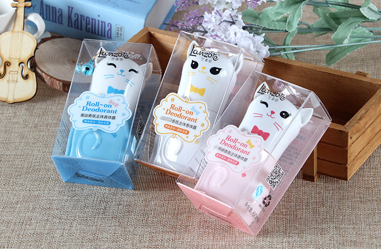 LanzoYe Cat Fragrance Roll-on Body Lotion Travel Women's Underarm Fragrance Antiperspirant Ball Perfume LanzoYe Cat Fragrance Roll-on Body Lotion Travel Women's Underarm Fragrance Antiperspirant Ball Perfume
