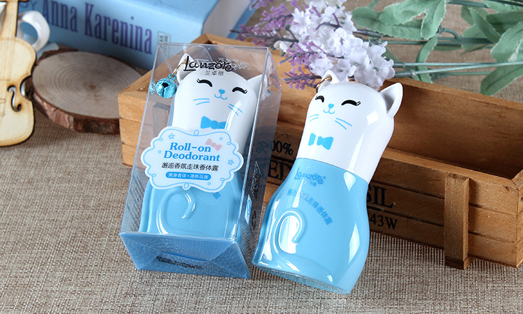 LanzoYe Cat Fragrance Roll-on Body Lotion Travel Women's Underarm Fragrance Antiperspirant Ball Perfume LanzoYe Cat Fragrance Roll-on Body Lotion Travel Women's Underarm Fragrance Antiperspirant Ball Perfume