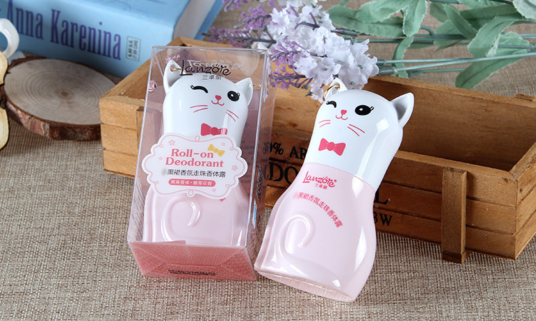 LanzoYe Cat Fragrance Roll-on Body Lotion Travel Women's Underarm Fragrance Antiperspirant Ball Perfume LanzoYe Cat Fragrance Roll-on Body Lotion Travel Women's Underarm Fragrance Antiperspirant Ball Perfume