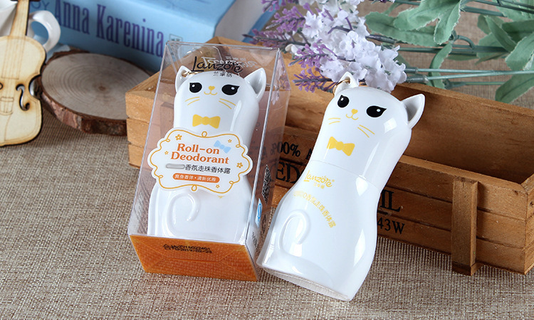LanzoYe Cat Fragrance Roll-on Body Lotion Travel Women's Underarm Fragrance Antiperspirant Ball Perfume LanzoYe Cat Fragrance Roll-on Body Lotion Travel Women's Underarm Fragrance Antiperspirant Ball Perfume