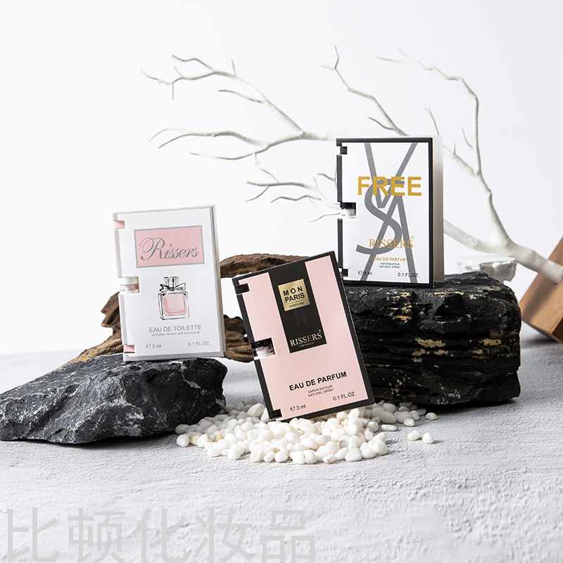 Rissers Men&#039;s Perfume for Women Card Sample 3mlq Test Tube Version Test Pack Spray Wholesale Delivery
