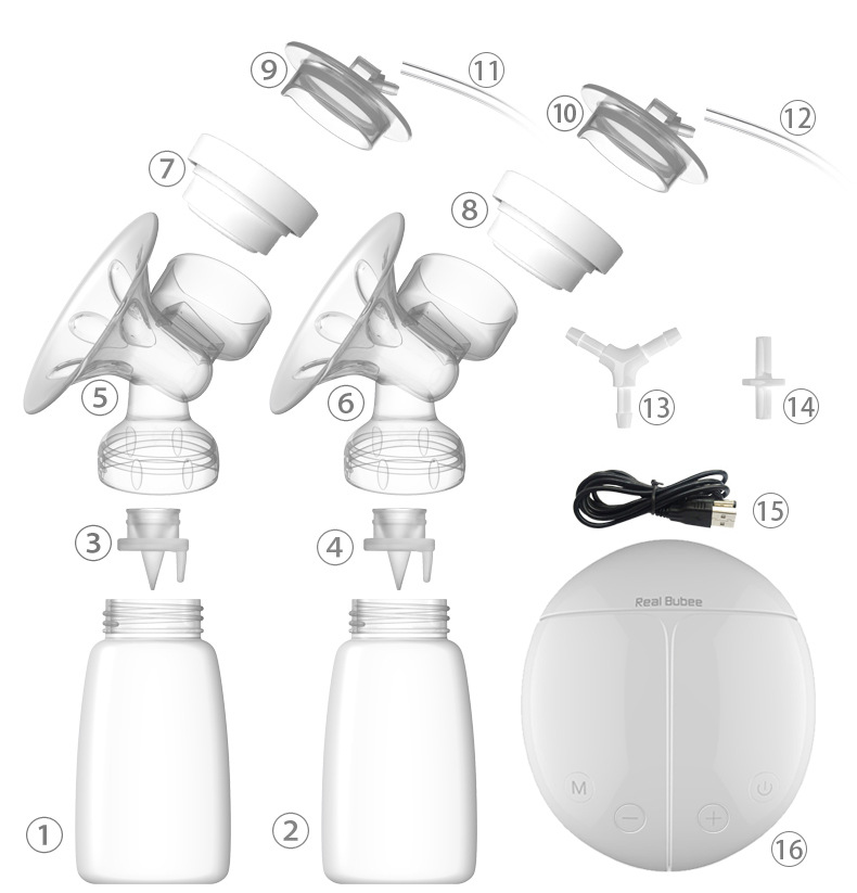 Bubee Bilateral Electric Breast Pump Breast Pump Milker Suction Large Automatic Massage Postpartum Lactagogue Device Bubee Bilateral Electric Breast Pump Breast Pump Milker Suction Large Automatic Massage Postpartum Lactagogue Device