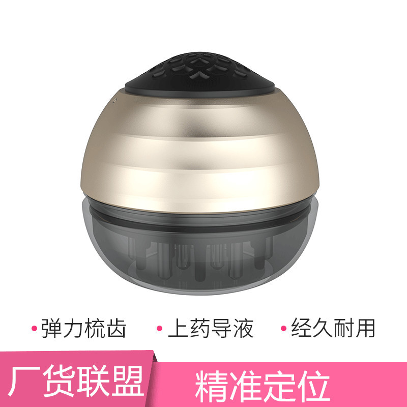 Mini Medicine ing Comb Liquid Guide Comb Ball Medicine ing Device Elastic Vent Comb Applicator Scalp Massage Health Comb