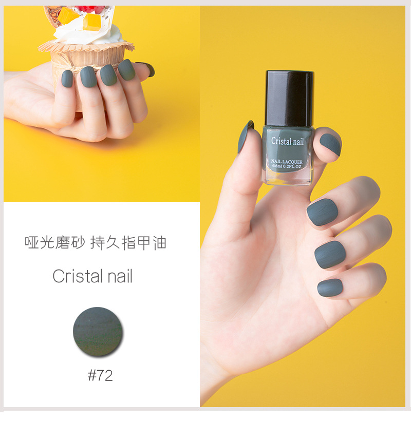 Internet Celebrity Hot Push Matte Nail Polish Matte Non-Peelable Baking-Free Nail Polish for Nail Beauty