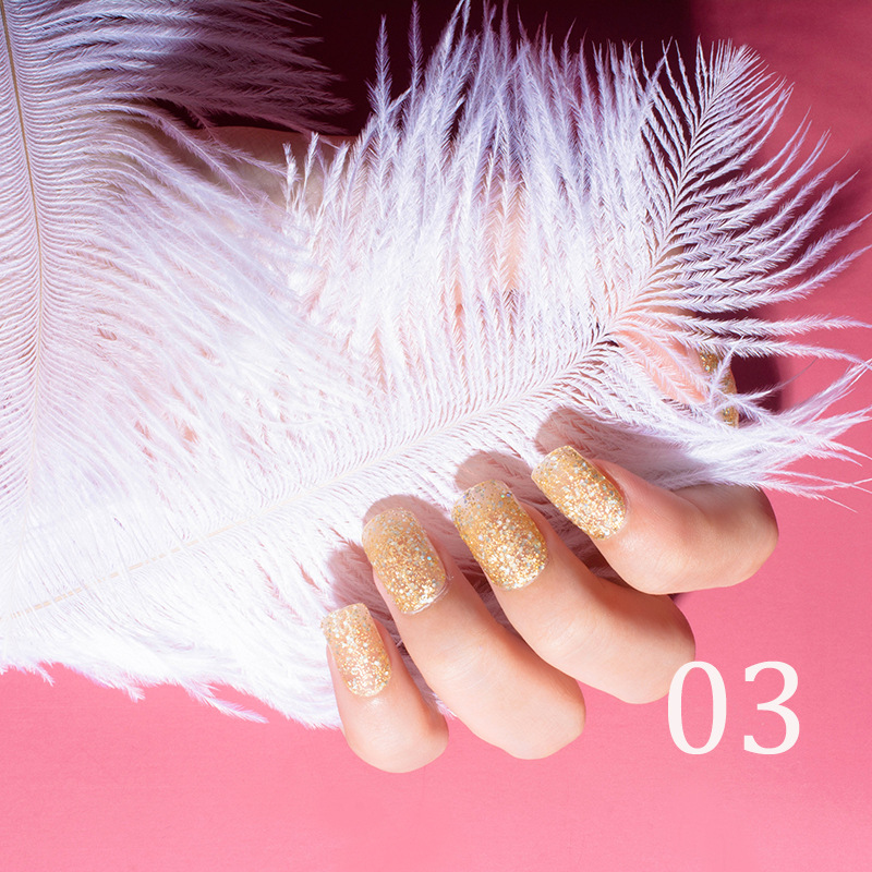 15ml Glitter Nail Polish 12 Colors Nail Polish Set Baking-Free Transparent Color Nail Polish Factory Direct Sales