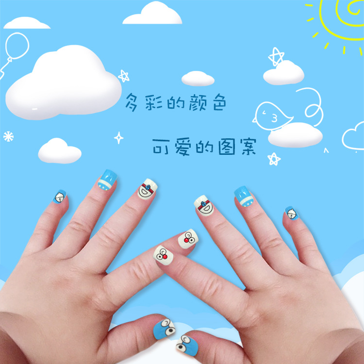 Joyme Finished Nail Beauty 24 Pieces Wear Nail Tip Children's Fake Nails Adhesive Nail Sticker Nail Tips Nail Tip