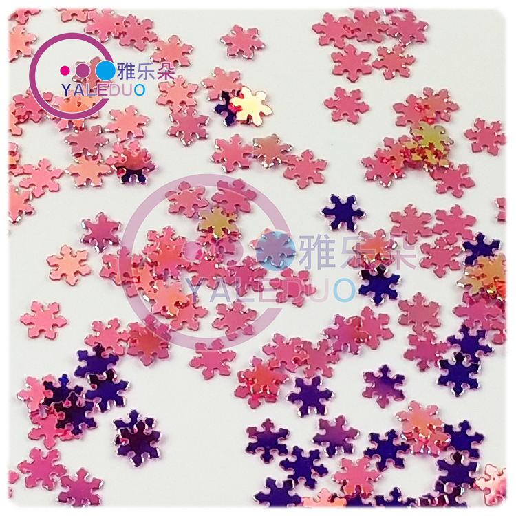 DIY Material Package Nail Ornament 4mm Golden Light Small Snowflake Sequin Sequins Nail Sticker Christmas Accessories