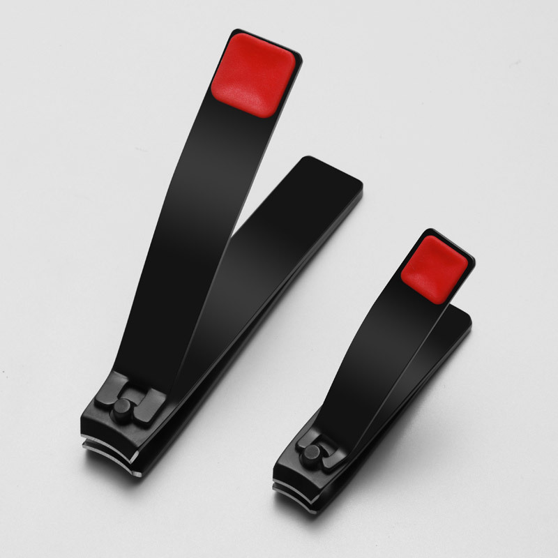 In Stock Wholesale Stainless Steel Black Nail Clippers Hot Sale Nail Scissors Large Single Manicure Tool