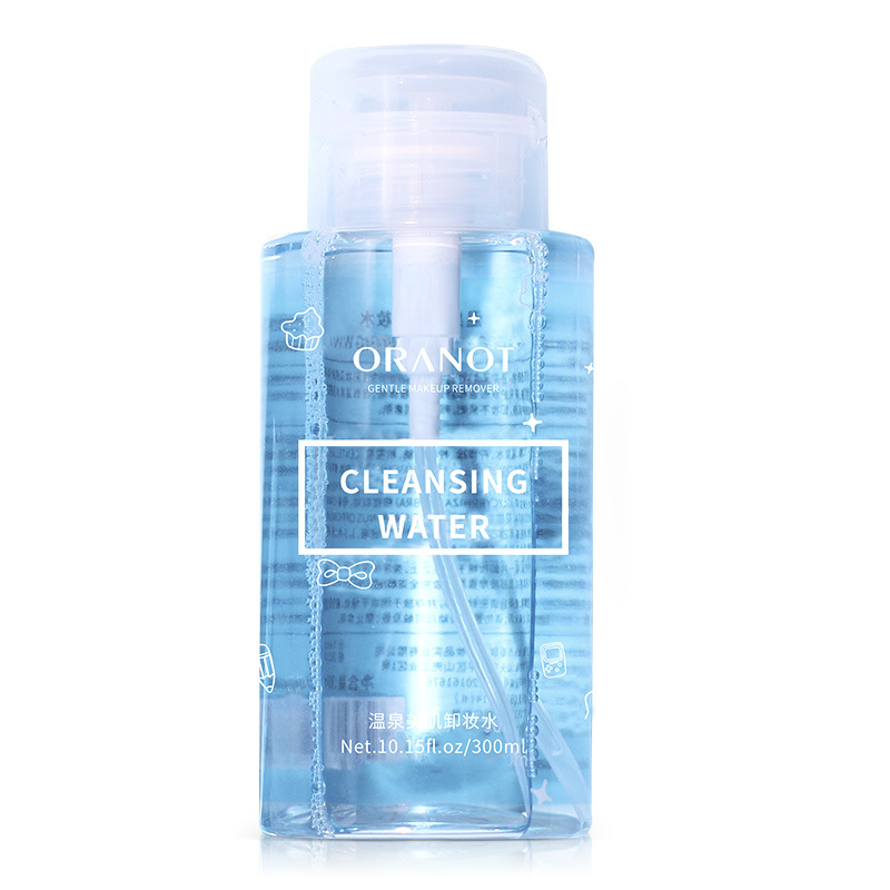 ORANOT Cosmetics 300ml Press Cleansing Water Facial Cleansing Makeup Remover Factory Wholesale Makeup