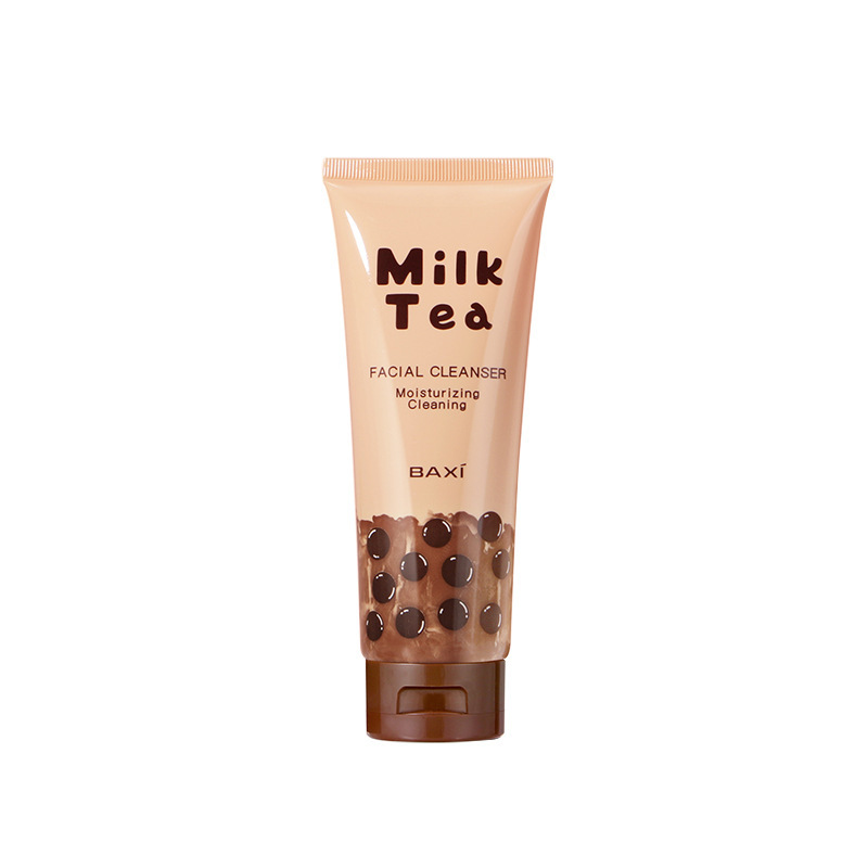 Cosmetics Basie Pearl Tea Cleansing Milk Deep Cleansing oil control moisturizing compact student foaming cleanser