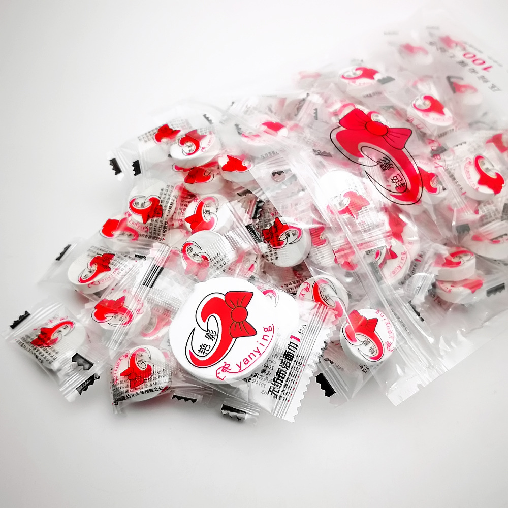 Compressed Mask Facial Mask Tissue Non-Woven Mask PCs Non-Woven Candy Mask 100 PCs DIY Disposable Mask