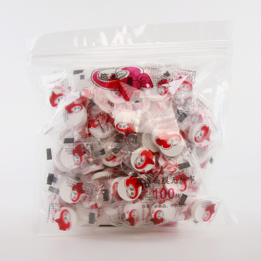 Compressed Mask Facial Mask Tissue Non-Woven Mask PCs Non-Woven Candy Mask 100 PCs DIY Disposable Mask