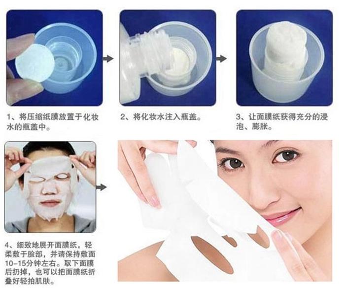 Large bag of candy compressed facial mask 500 OPP bag beauty salon dedicated (wholesale)
