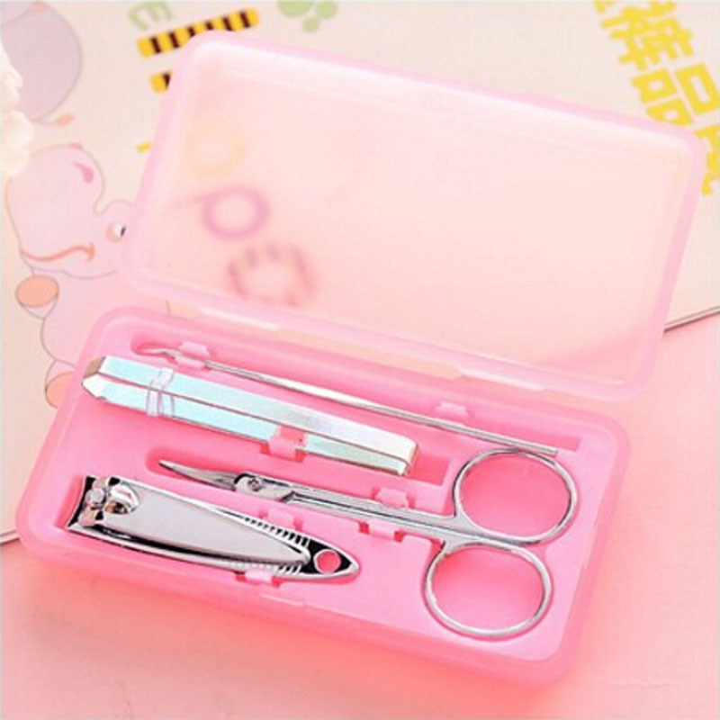Beauty Manicure Set 4-Piece Set Nail Scissor Set Nail Clippers Fingernail Maintenance Kit Wholesale Creative Gifts