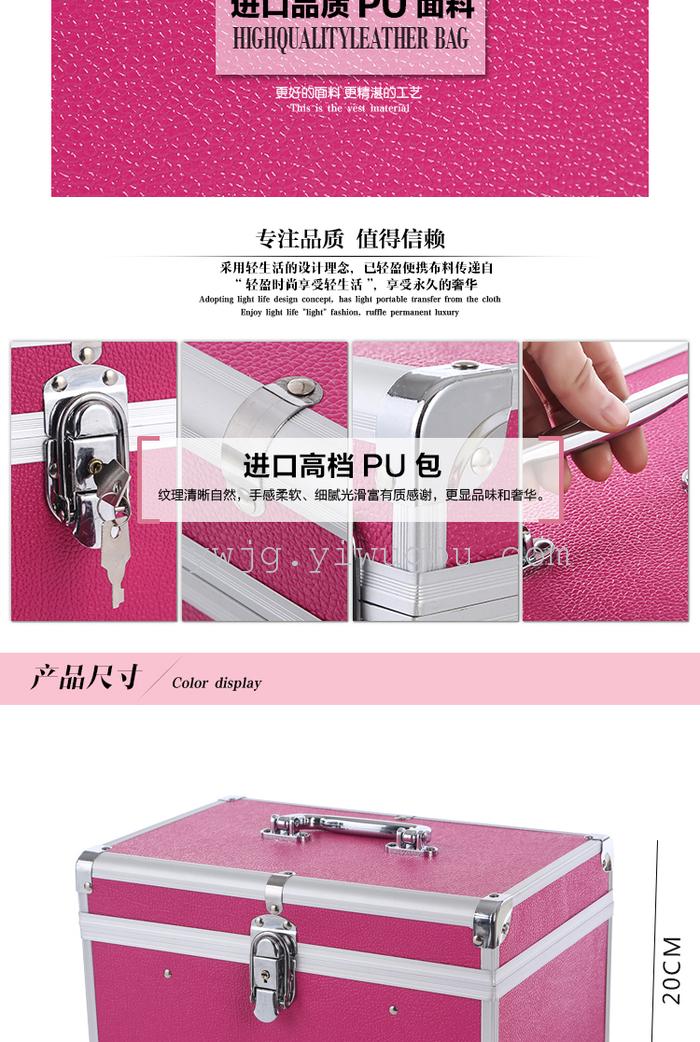 Beauty kit foot bath technician box aluminum alloy cosmetic box Beauty kit foot bath technician box aluminum alloy cosmetic box