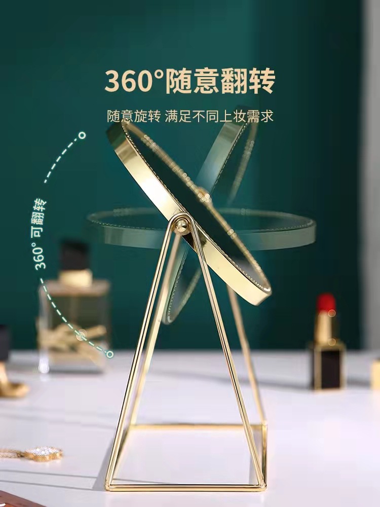 Factory Wholesale Golden Mirror Tray Retro Makeup Mirror Desktop Storage Box Ornament Cosmetic Storage Tray Factory Wholesale Golden Mirror Tray Retro Makeup Mirror Desktop Storage Box Ornament Cosmetic Storage Tray