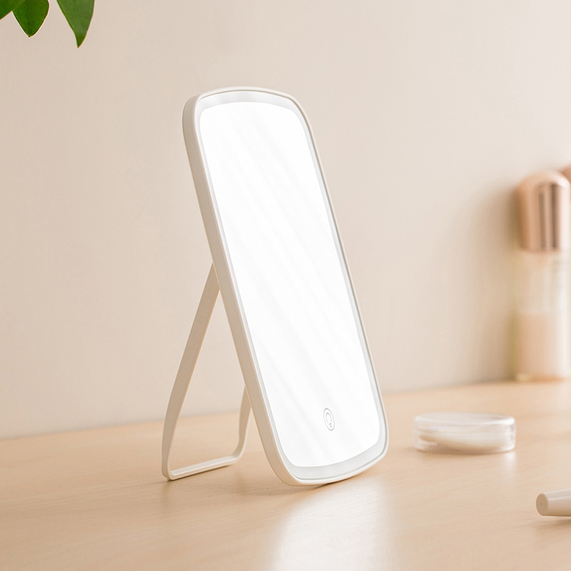 Makeup Mirror Led with Light Makeup Mirror Student Dormitory Desktop Desktop Portable Mirror